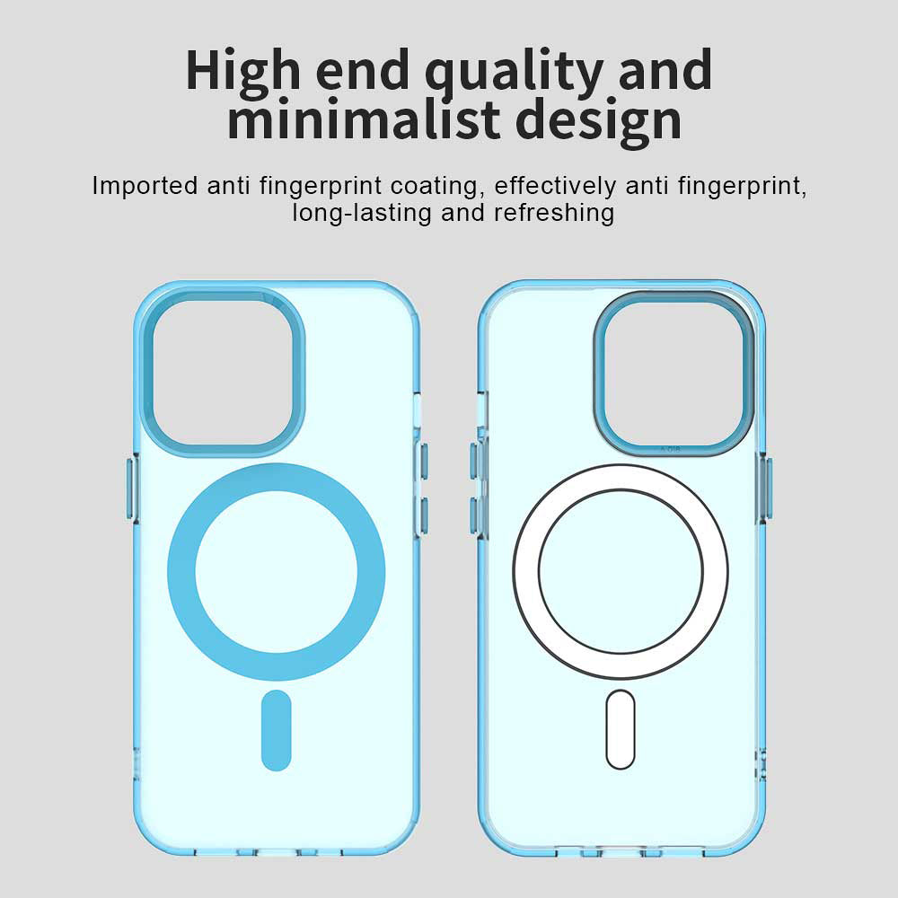 Husa MagSafe pentru Apple iPhone 13 Pro, Techsuit, CandyCase, Albastra