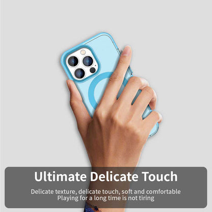 Husa MagSafe pentru Apple iPhone 13 Pro, Techsuit, CandyCase, Albastra