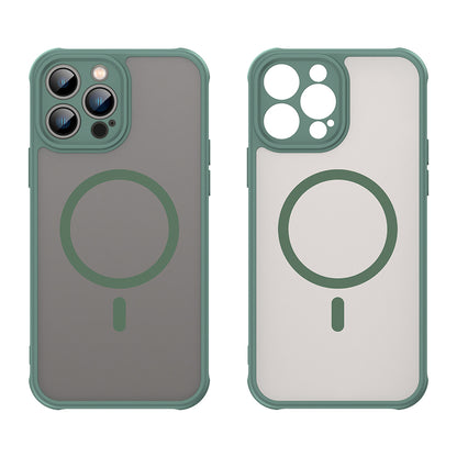 Husa MagSafe pentru Apple iPhone 13 Pro, Techsuit, HaloFrost II, Verde