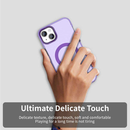 Husa MagSafe pentru Apple iPhone 13, Techsuit, CandyCase, Mov