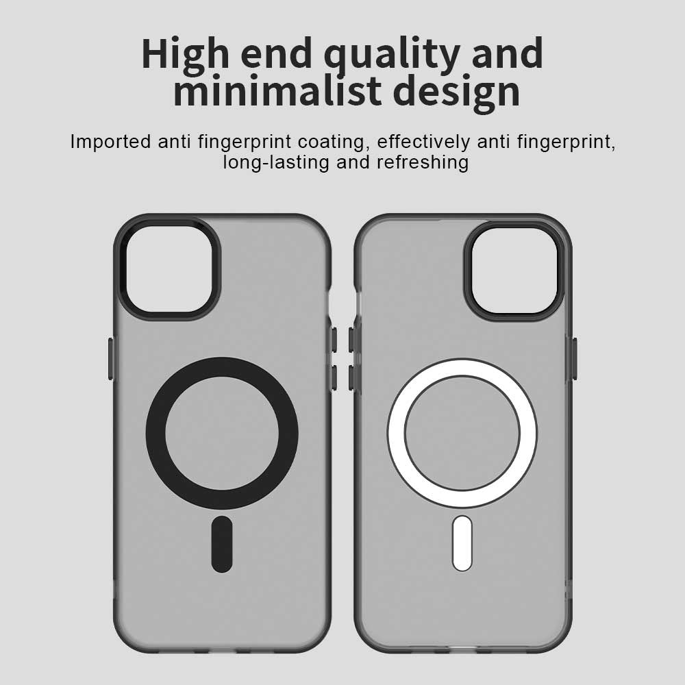 Husa MagSafe pentru Apple iPhone 13, Techsuit, CandyCase, Neagra