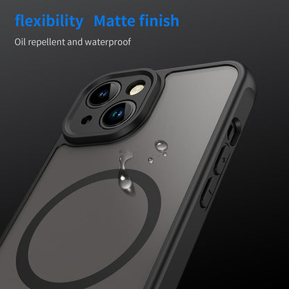 Husa MagSafe pentru Apple iPhone 13, Techsuit, HaloFrost II, Neagra
