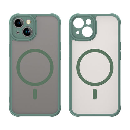 Husa MagSafe pentru Apple iPhone 13, Techsuit, HaloFrost II, Verde