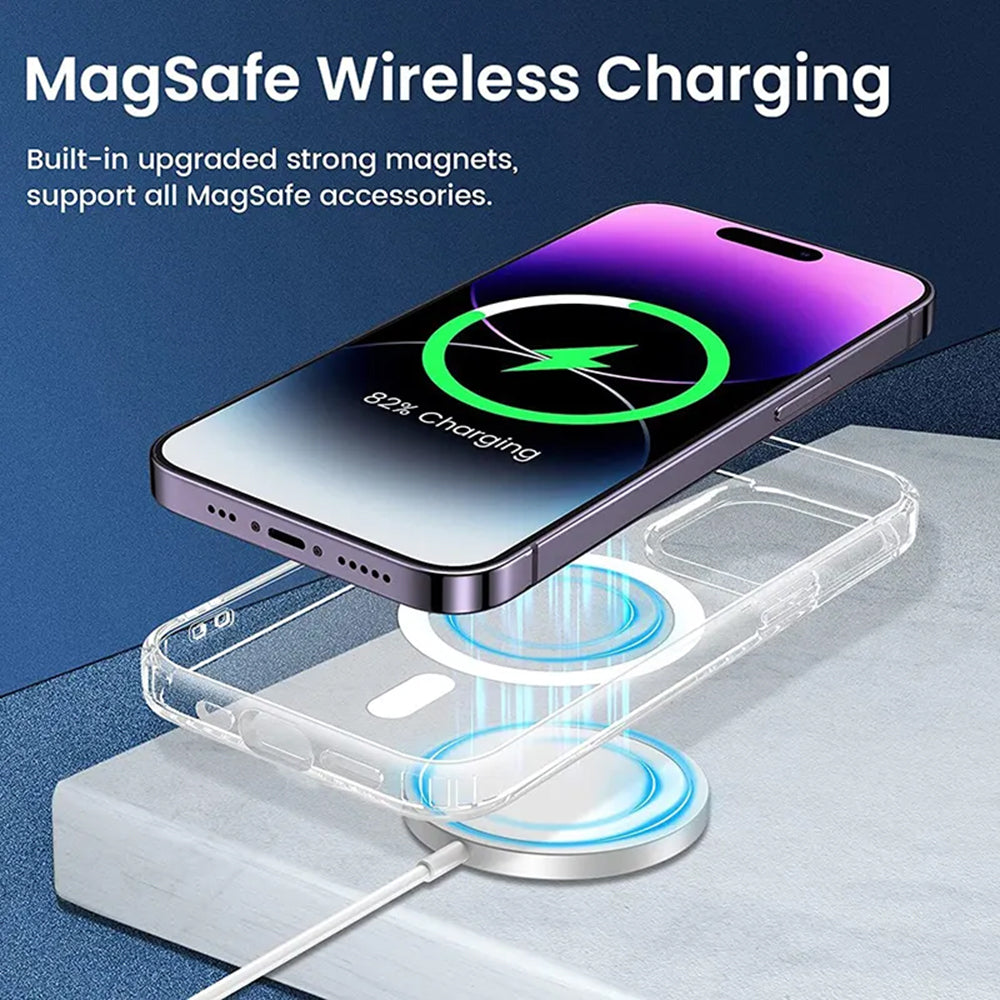 Husa MagSafe pentru Apple iPhone 13, Techsuit, Pro, Neagra
