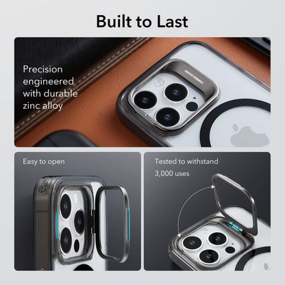 Husa MagSafe pentru Apple iPhone 14 Pro Max, ESR, Classic Kickstand, Neagra Transparenta