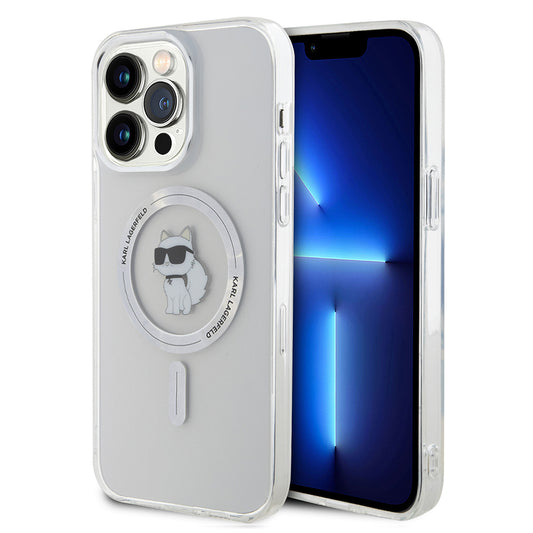 Husa MagSafe pentru Apple iPhone 14 Pro Max, Karl Lagerfeld, IML Choupette, Transparenta