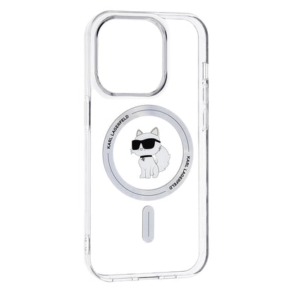 Husa MagSafe pentru Apple iPhone 14 Pro Max, Karl Lagerfeld, IML Choupette, Transparenta