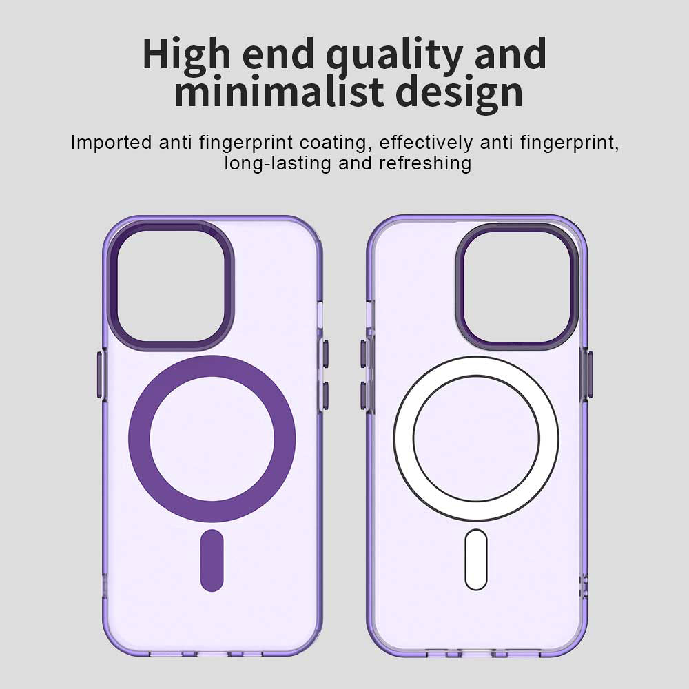 Husa MagSafe pentru Apple iPhone 14 Pro Max, Techsuit, CandyCase, Mov