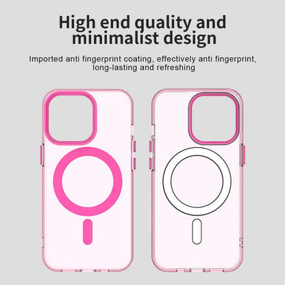 Husa MagSafe pentru Apple iPhone 14 Pro Max, Techsuit, CandyCase, Roz