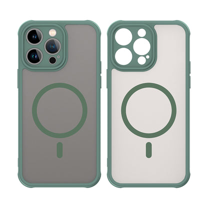 Husa MagSafe pentru Apple iPhone 14 Pro Max, Techsuit, HaloFrost II, Verde