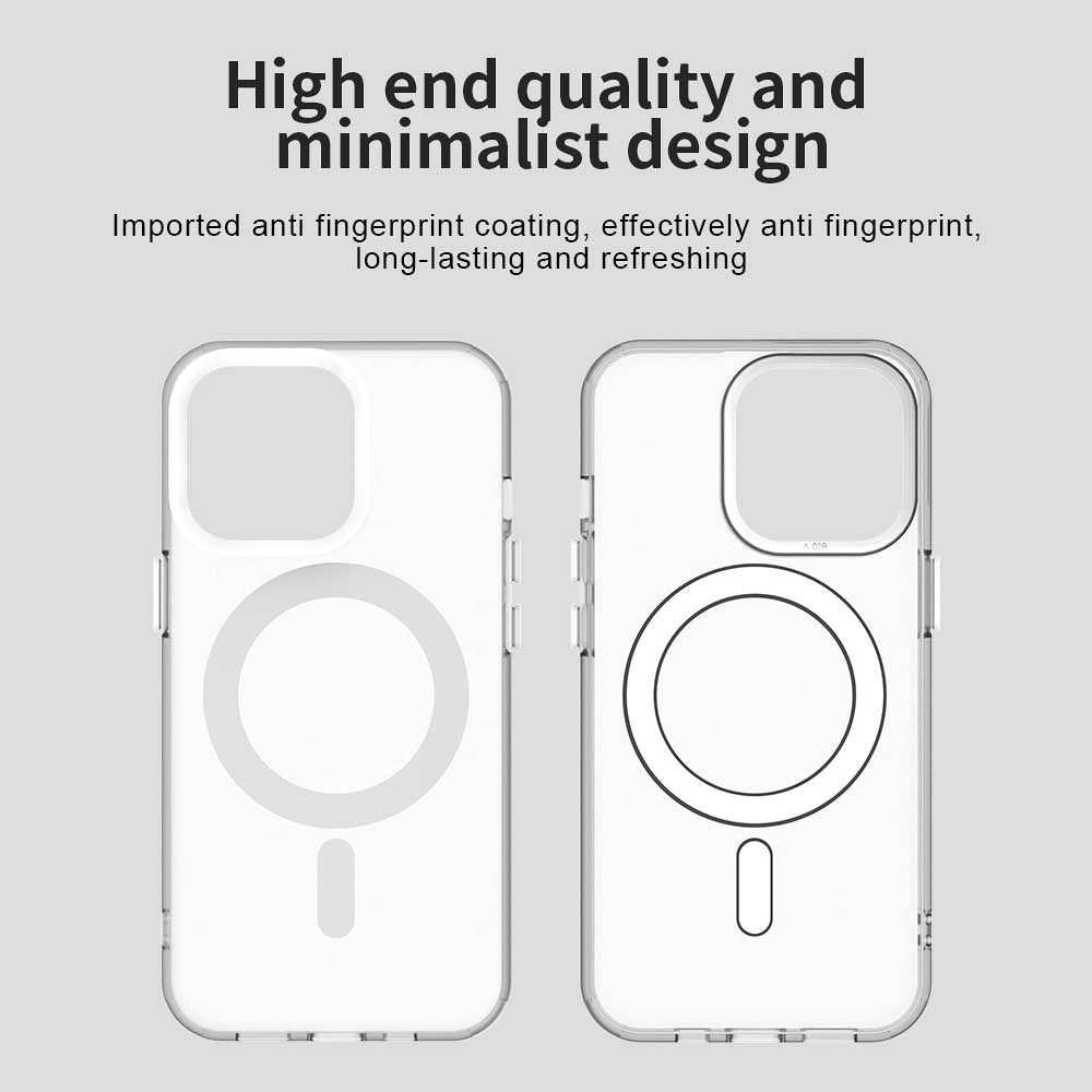 Husa MagSafe pentru Apple iPhone 14 Pro, Techsuit, CandyCase, Alba
