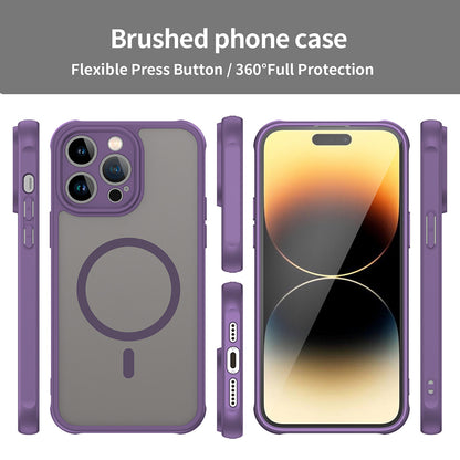 Husa MagSafe pentru Apple iPhone 14 Pro, Techsuit, HaloFrost II, Mov