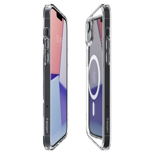 Husa MagSafe pentru Apple iPhone 14, Spigen, Ultra Hybrid, Alba