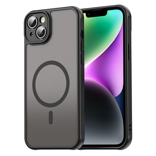 Husa MagSafe pentru Apple iPhone 14, Techsuit, HaloFrost II, Neagra
