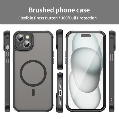 Husa MagSafe pentru Apple iPhone 14, Techsuit, HaloFrost II, Neagra