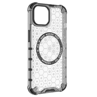 Husa MagSafe pentru Apple iPhone 14, Techsuit, HoneyComb Shield, Alba