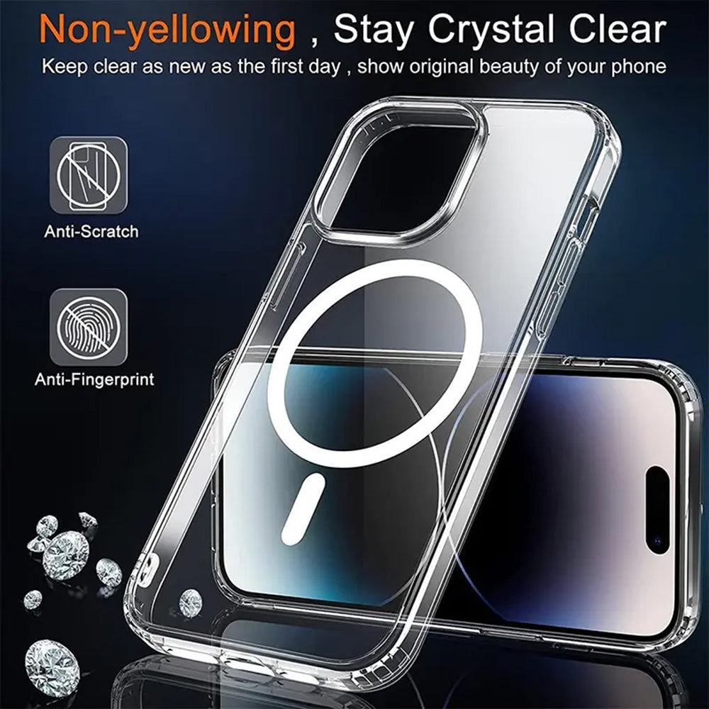 Husa MagSafe pentru Apple iPhone 14, Techsuit, Pro, Neagra