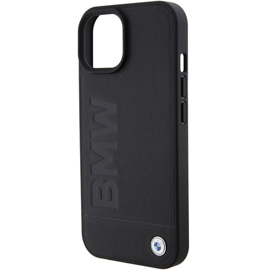 Husa MagSafe pentru Apple iPhone 15 Plus, BMW, Natural Hot Stamp, Neagra