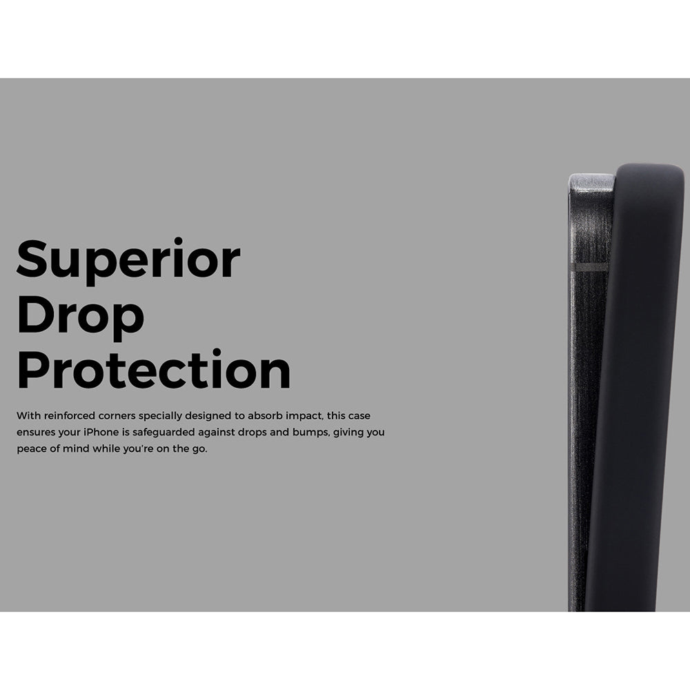 Husa MagSafe pentru Apple iPhone 15 Plus, Edizard, Pro, Neagra