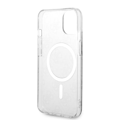Husa MagSafe pentru Apple iPhone 15 Plus, Guess, IML 4G, Neagra