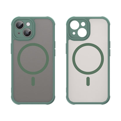 Husa MagSafe pentru Apple iPhone 15 Plus, Techsuit, HaloFrost II, Verde