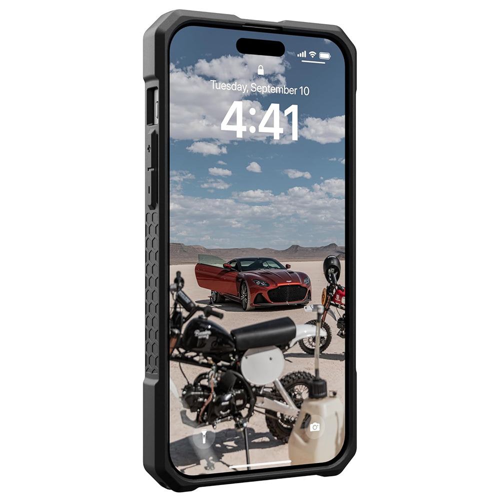 Husa MagSafe pentru Apple iPhone 15 Plus, Urban Armor Gear, Monarch Pro Carbon, Neagra