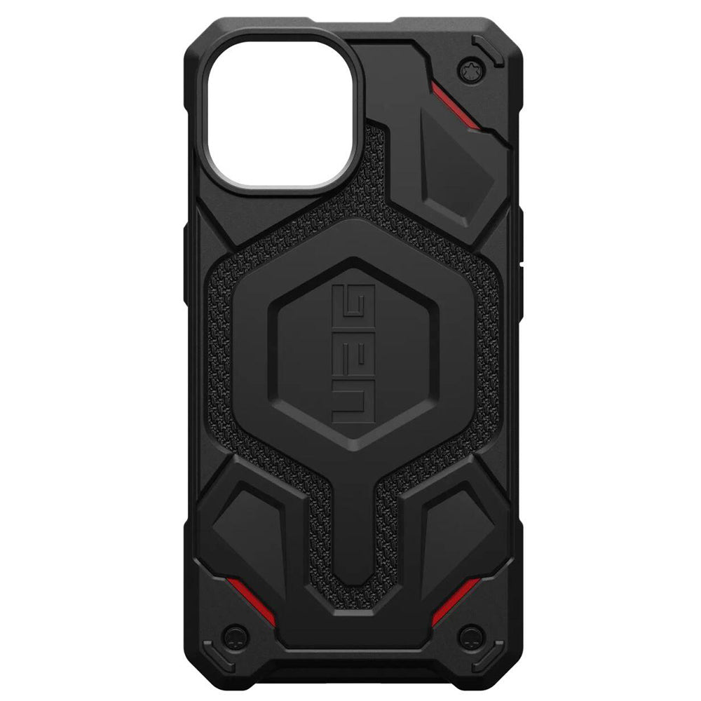 Husa MagSafe pentru Apple iPhone 15 Plus, Urban Armor Gear, Monarch Pro Kevlar, Neagra