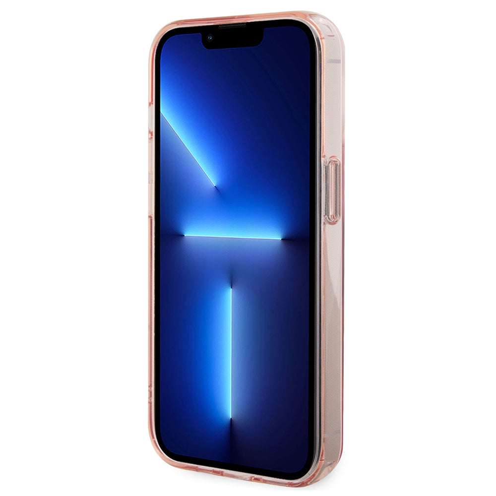 Husa MagSafe pentru Apple iPhone 15 Pro, Karl Lagerfeld, Ring Stand Choupette's Head, Roz