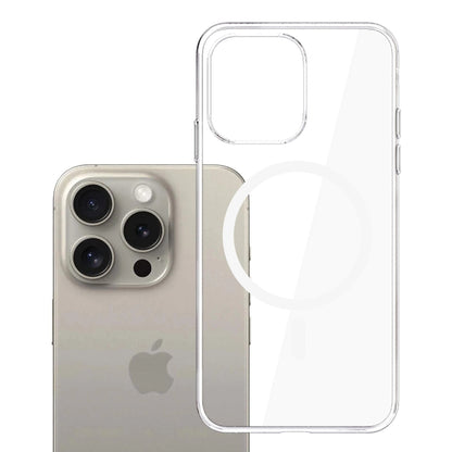 Husa MagSafe pentru Apple iPhone 15 Pro Max, 3MK, Clear MagCase, Transparenta