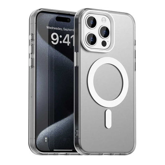Husa MagSafe pentru Apple iPhone 15 Pro Max, Techsuit, CandyCase, Alba