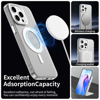 Husa MagSafe pentru Apple iPhone 15 Pro Max, Techsuit, CandyCase, Alba