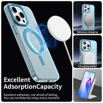 Husa MagSafe pentru Apple iPhone 15 Pro Max, Techsuit, CandyCase, Albastra
