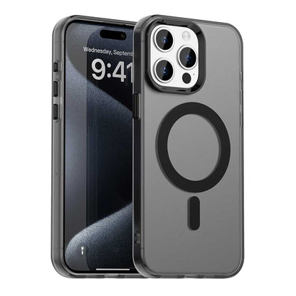 Husa MagSafe pentru Apple iPhone 15 Pro Max, Techsuit, CandyCase, Neagra