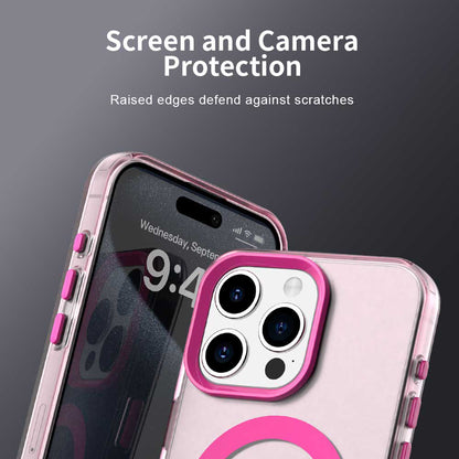 Husa MagSafe pentru Apple iPhone 15 Pro Max, Techsuit, CandyCase, Roz