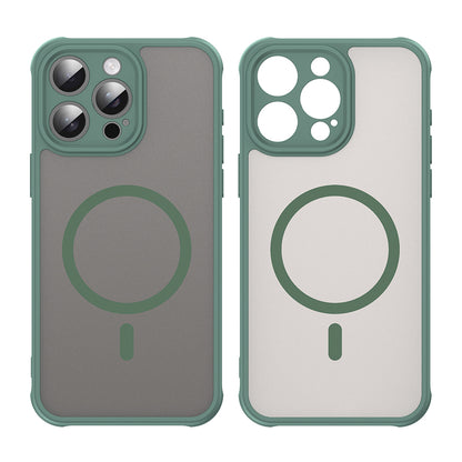 Husa MagSafe pentru Apple iPhone 15 Pro Max, Techsuit, HaloFrost II, Verde