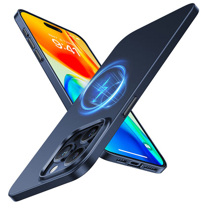 Husa MagSafe pentru Apple iPhone 15 Pro Max, Torras, OriginFit, Bleumarin