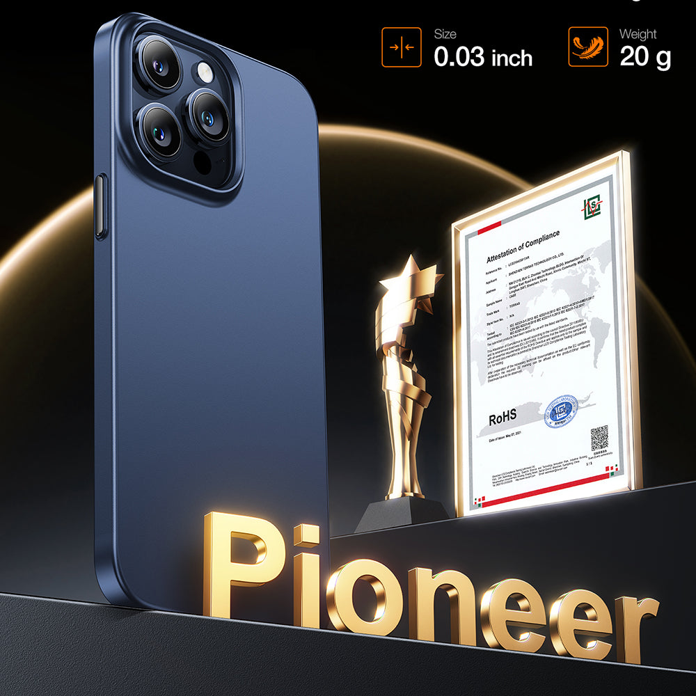 Husa MagSafe pentru Apple iPhone 15 Pro Max, Torras, OriginFit, Bleumarin