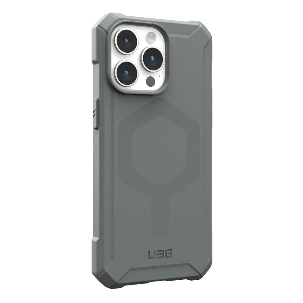 Husa MagSafe pentru Apple iPhone 15 Pro Max, Urban Armor Gear, Essential Armor, Argintie