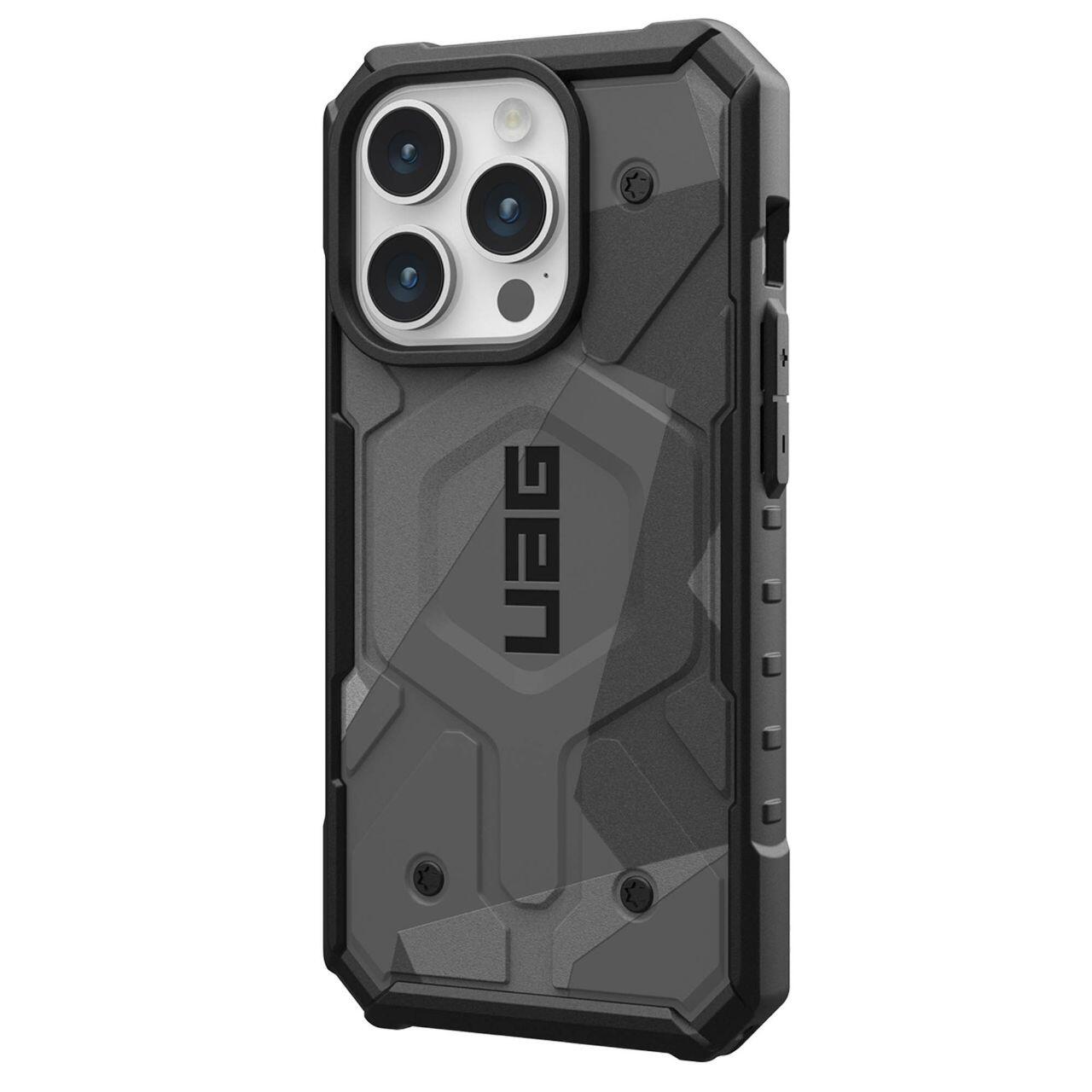 Husa MagSafe pentru Apple iPhone 15 Pro Max, Urban Armor Gear, Pathfinder SE Geo Camo, Camuflaj