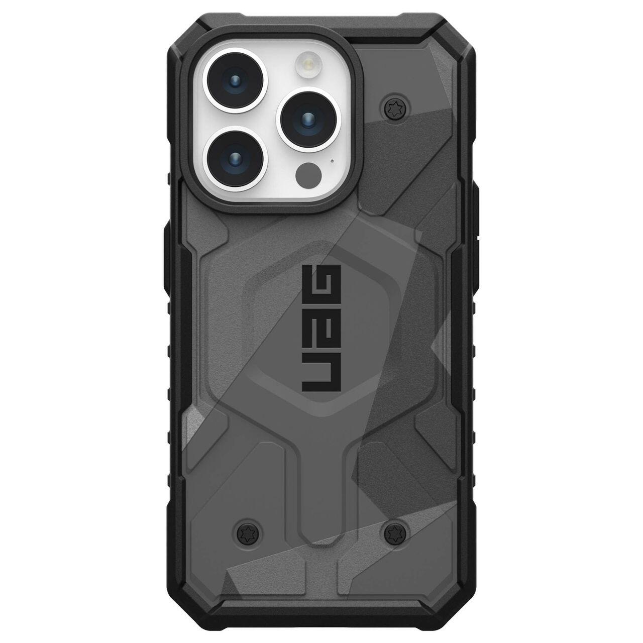 Husa MagSafe pentru Apple iPhone 15 Pro Max, Urban Armor Gear, Pathfinder SE Geo Camo, Camuflaj