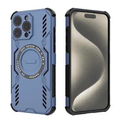 Husa MagSafe pentru Apple iPhone 15 Pro, Techsuit, ArmorMag, Albastra