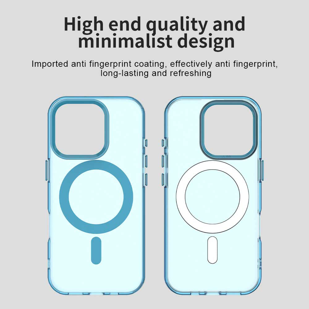 Husa MagSafe pentru Apple iPhone 15 Pro, Techsuit, CandyCase, Albastra