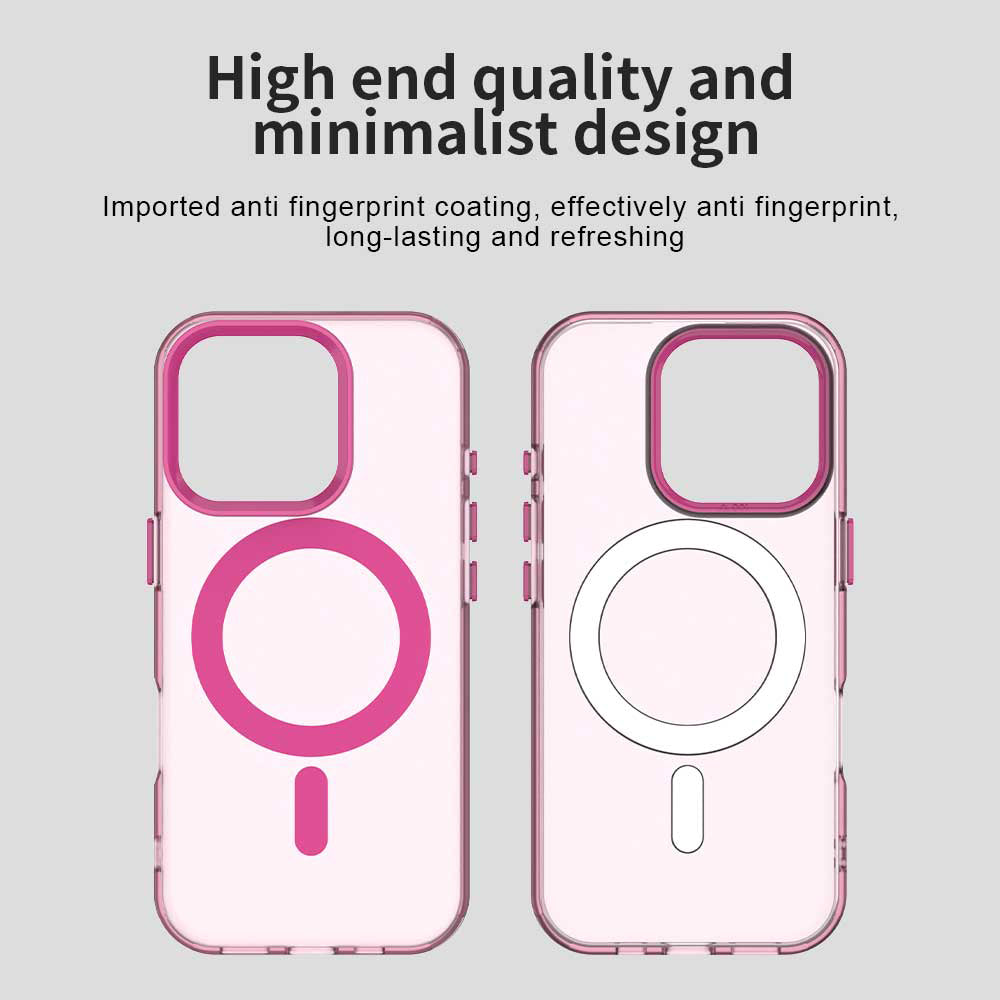 Husa MagSafe pentru Apple iPhone 15 Pro, Techsuit, CandyCase, Roz
