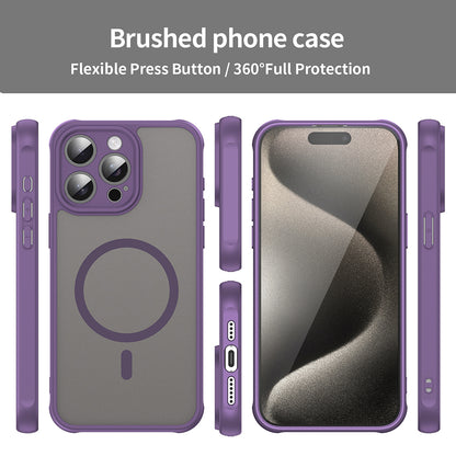 Husa MagSafe pentru Apple iPhone 15 Pro, Techsuit, HaloFrost II, Mov