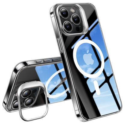 Husa MagSafe pentru Apple iPhone 15 Pro, Torras, Lstand, Transparenta