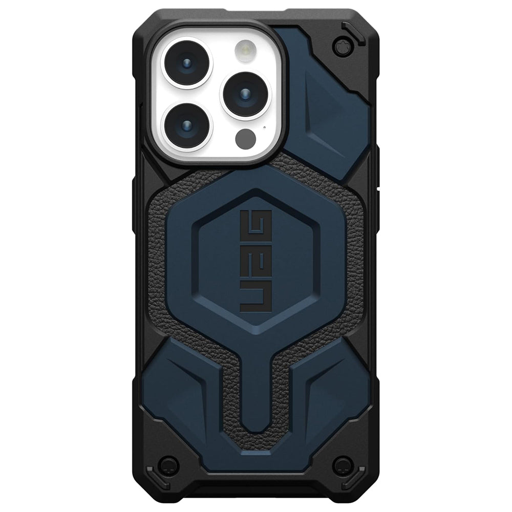 Husa MagSafe pentru Apple iPhone 15 Pro, Urban Armor Gear, Monarch Pro, Bleumarin