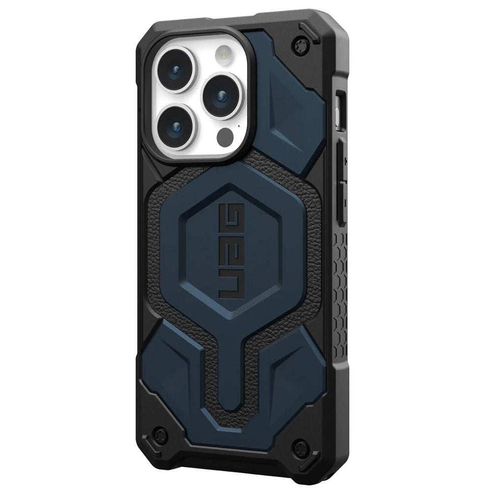 Husa MagSafe pentru Apple iPhone 15 Pro, Urban Armor Gear, Monarch Pro, Bleumarin