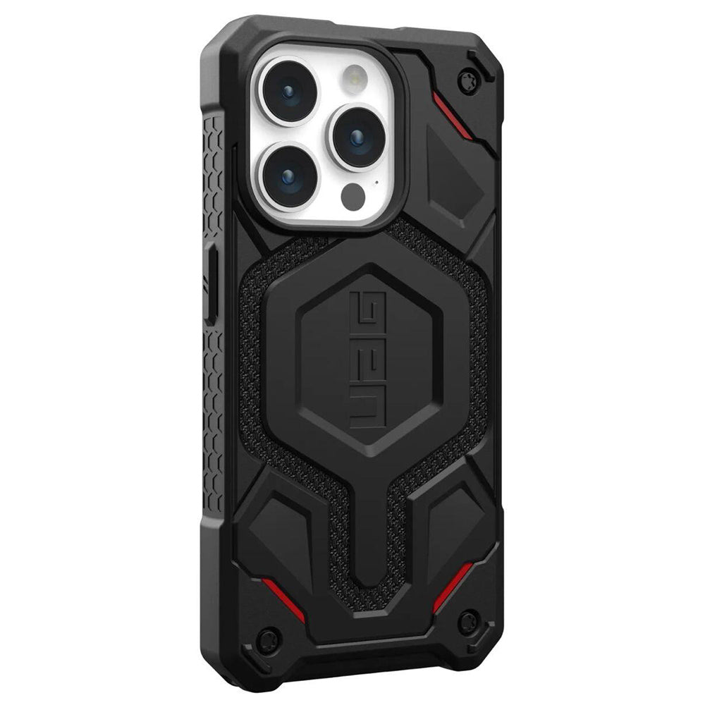 Husa MagSafe pentru Apple iPhone 15 Pro, Urban Armor Gear, Monarch Pro Kevlar, Neagra