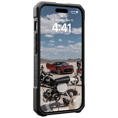 Husa MagSafe pentru Apple iPhone 15 Pro, Urban Armor Gear, Monarch Pro Kevlar, Neagra