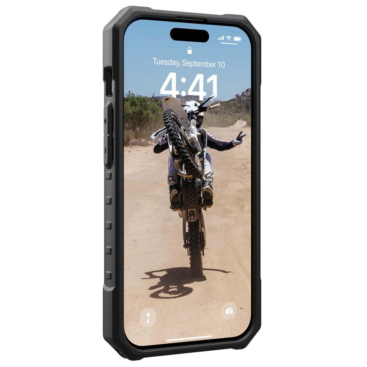 Husa MagSafe pentru Apple iPhone 15 Pro, Urban Armor Gear, Pathfinder, Argintie